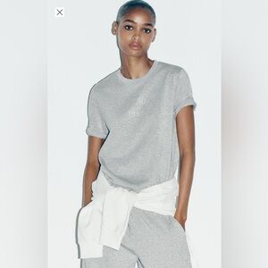 Metallic Gray Women's Top